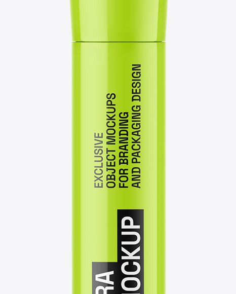 Glossy Mascara Tube Mockup