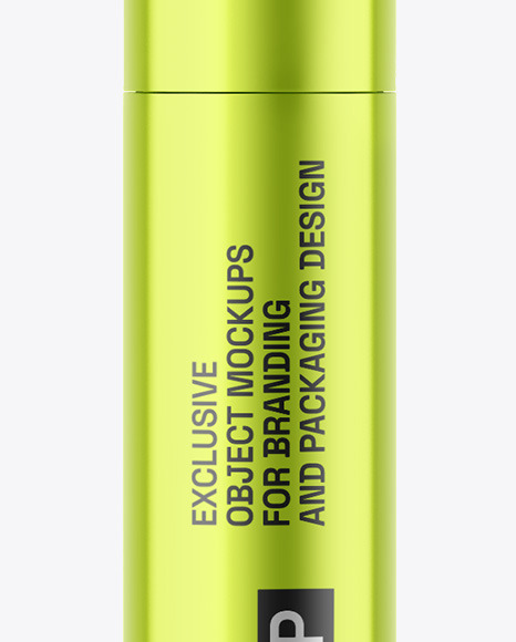 Metallic Mascara Tube Mockup