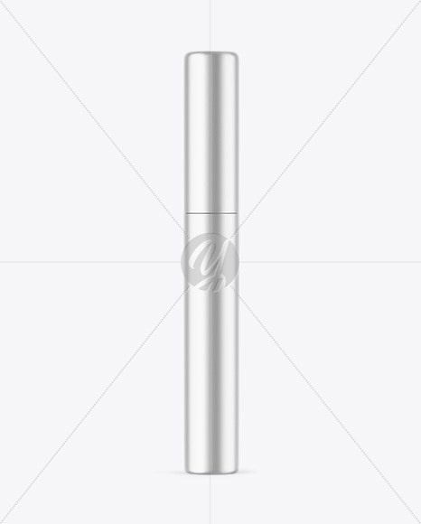 Matte Metallic Mascara Tube Mockup