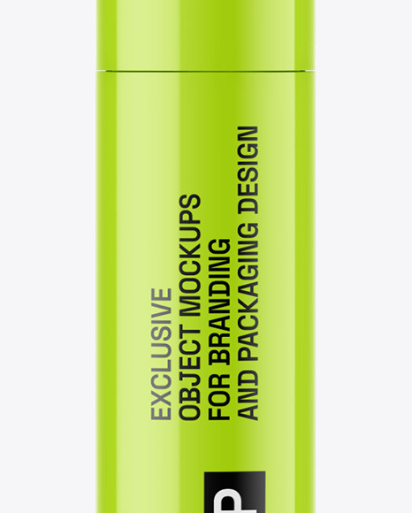 Glossy Mascara Tube Mockup