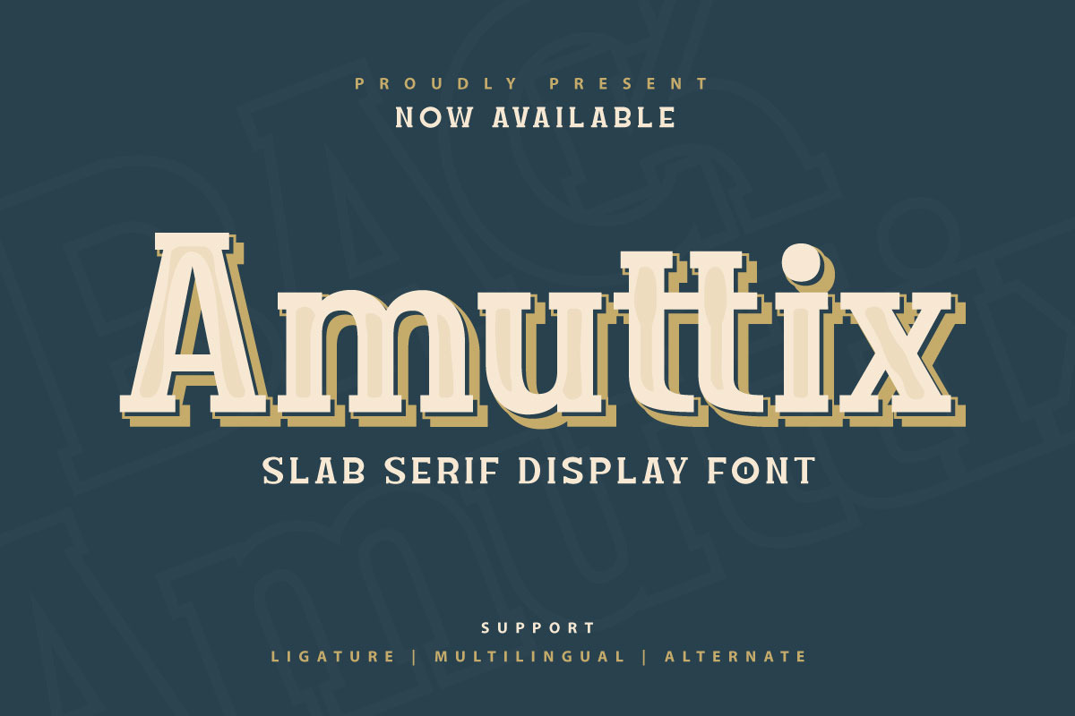 Amuttix - Serif Display Font