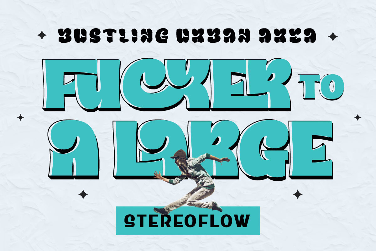 Glasfur - Bubble Display Font Glasfur - Bubble Display Font