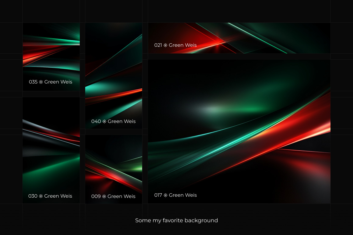 Green Weis ❊ Background Set Green Weis ❊ Background Set