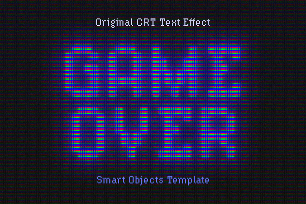 Vintage Monitor CRT Text Effect Vintage Monitor CRT Text Effect