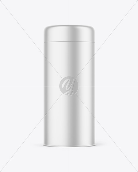 Metallic Tea Tin Can Mockup