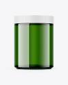 Glossy Green Jar Mockup