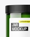 Glossy Green Jar Mockup