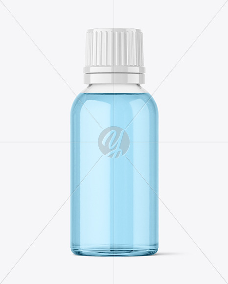 30ml Clear Glass Bottle Mockup