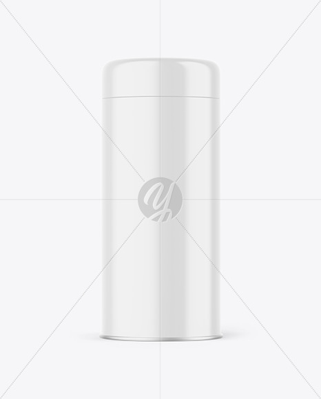 Glossy Tea Tin Can Mockup