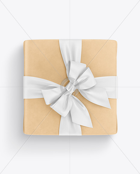 Kraft Gift Box Mockup