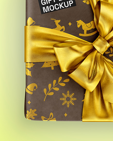 Kraft Gift Box Mockup - Free Download Images High Quality PNG, JPG - 125250