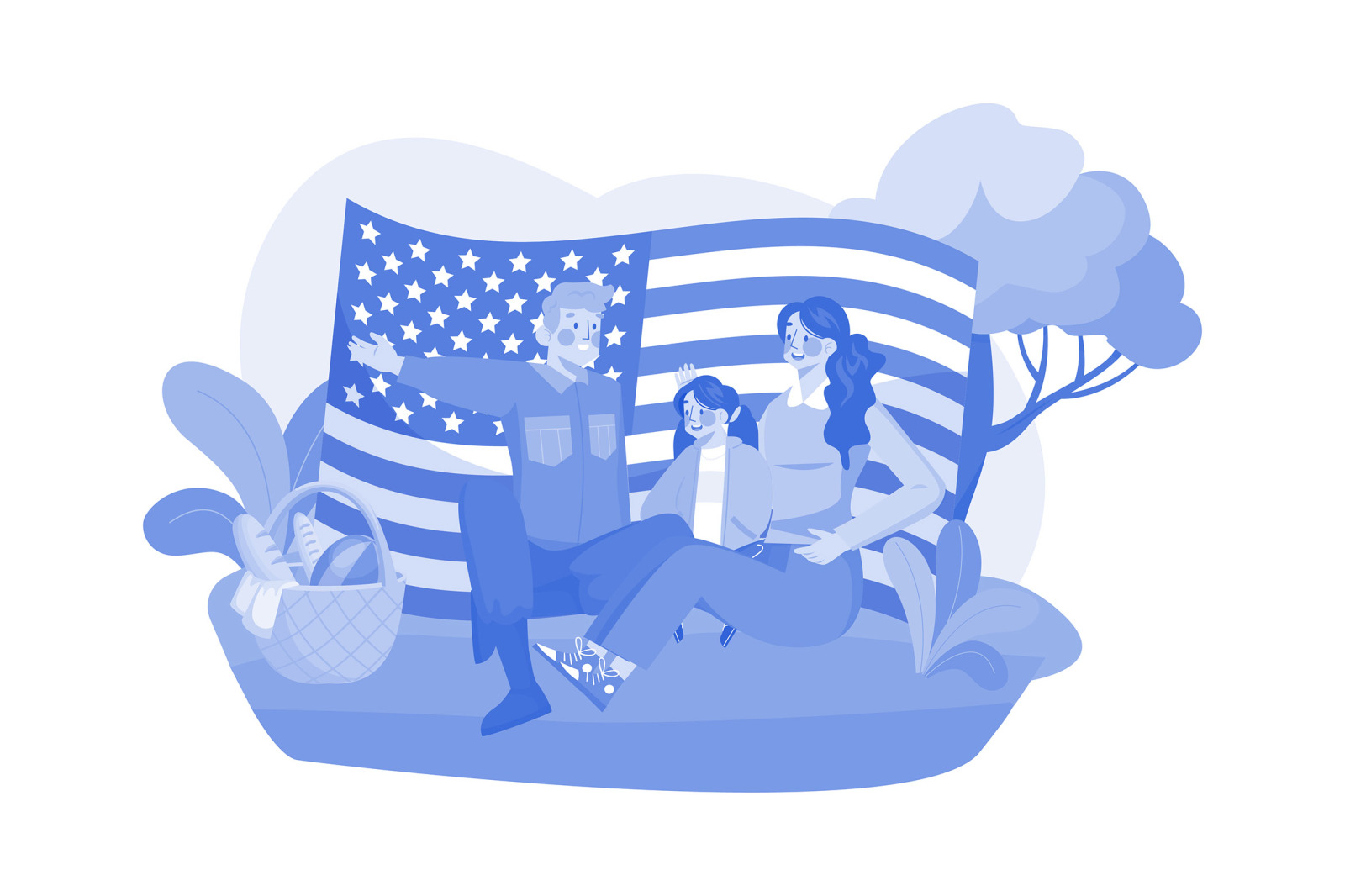 M665_Happy Veterans Day Illustration Pack