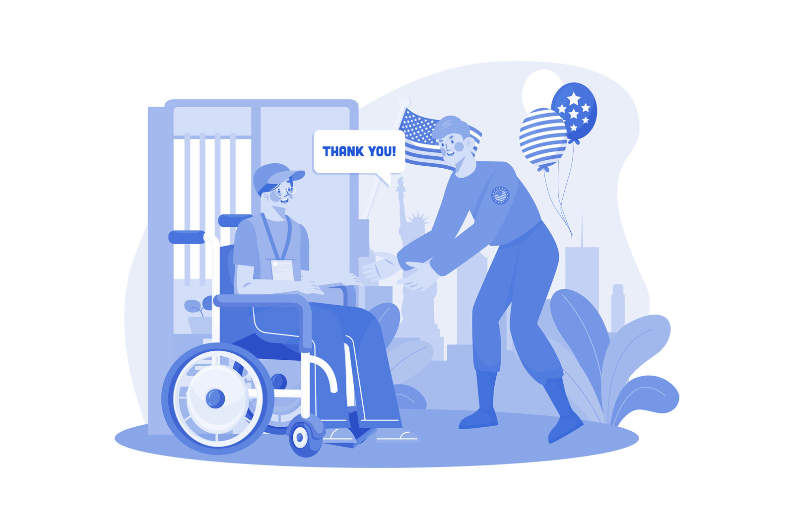M665_Happy Veterans Day Illustration Pack M665_Happy Veterans Day Illustration Pack