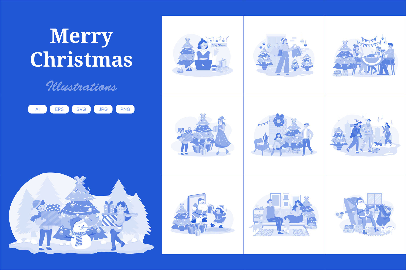 M664_Christmas Day Illustration Pack