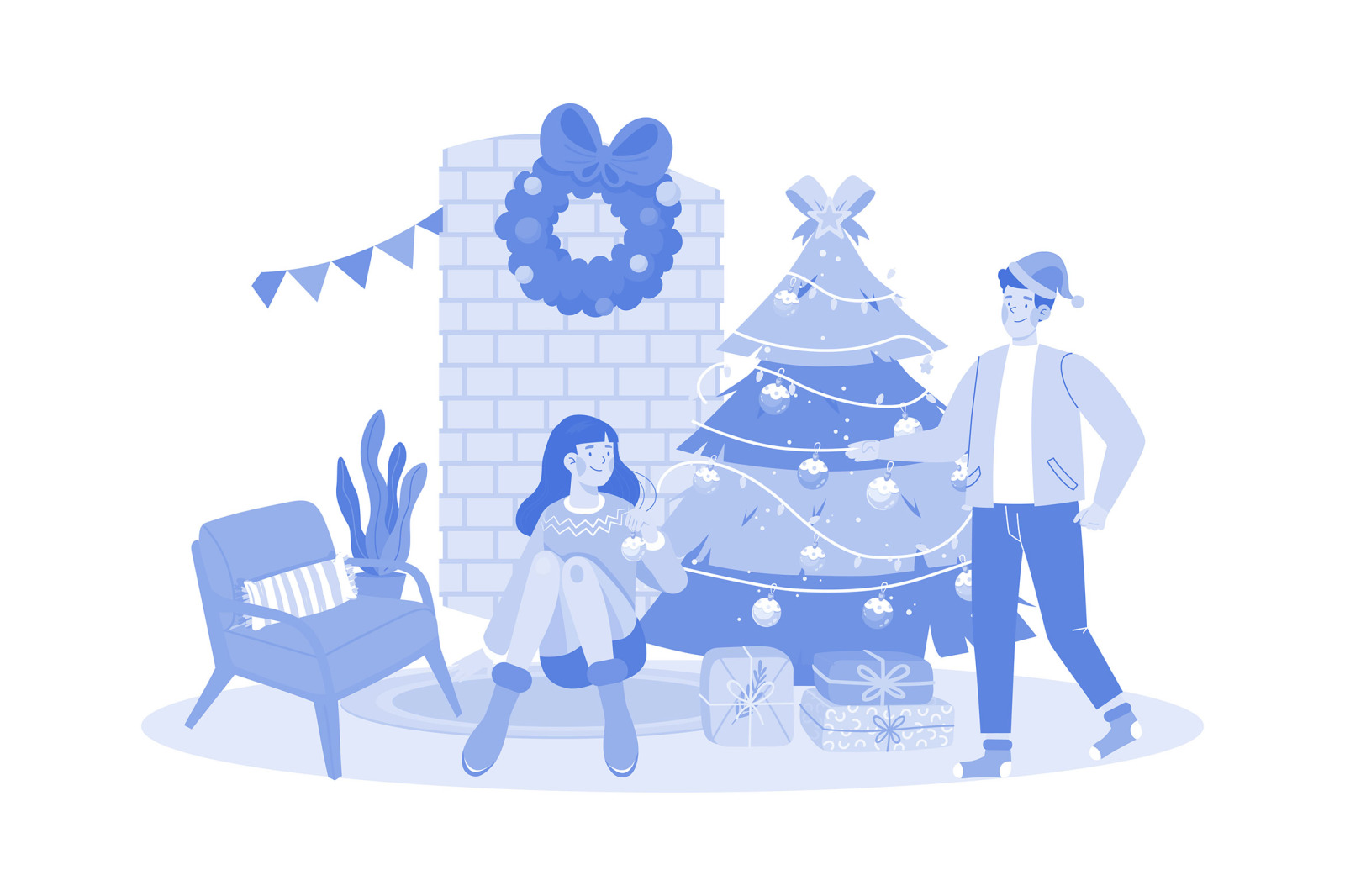 M664_Christmas Day Illustration Pack