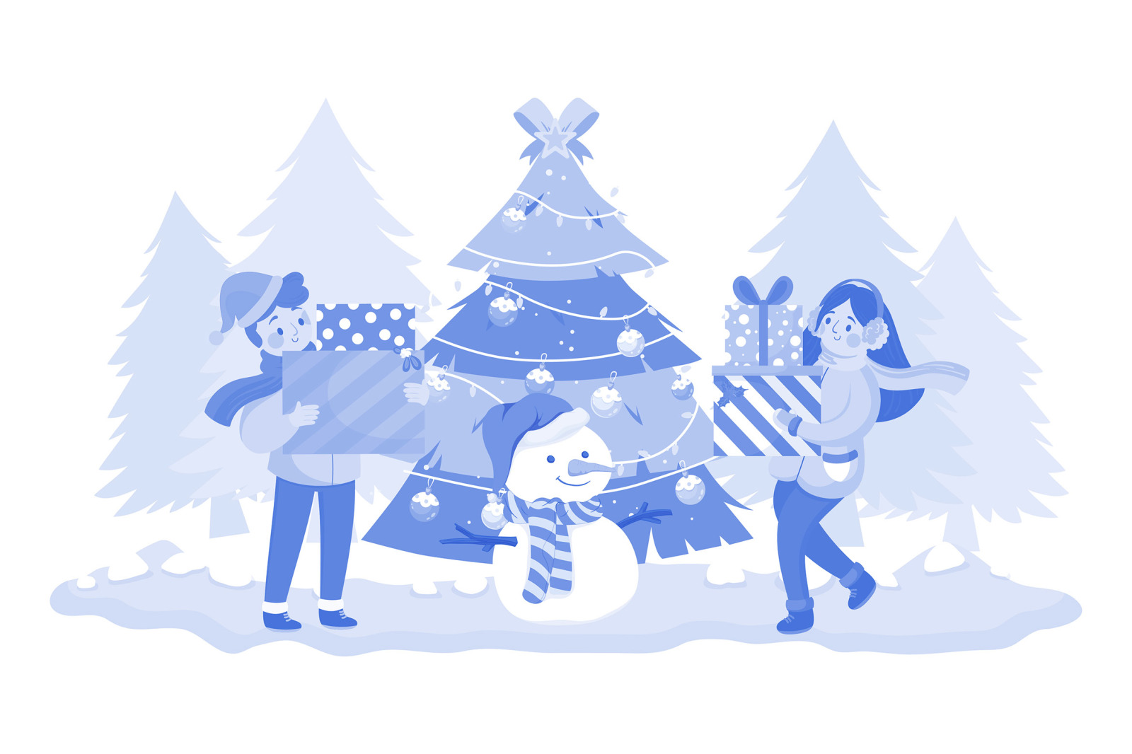 M664_Christmas Day Illustration Pack