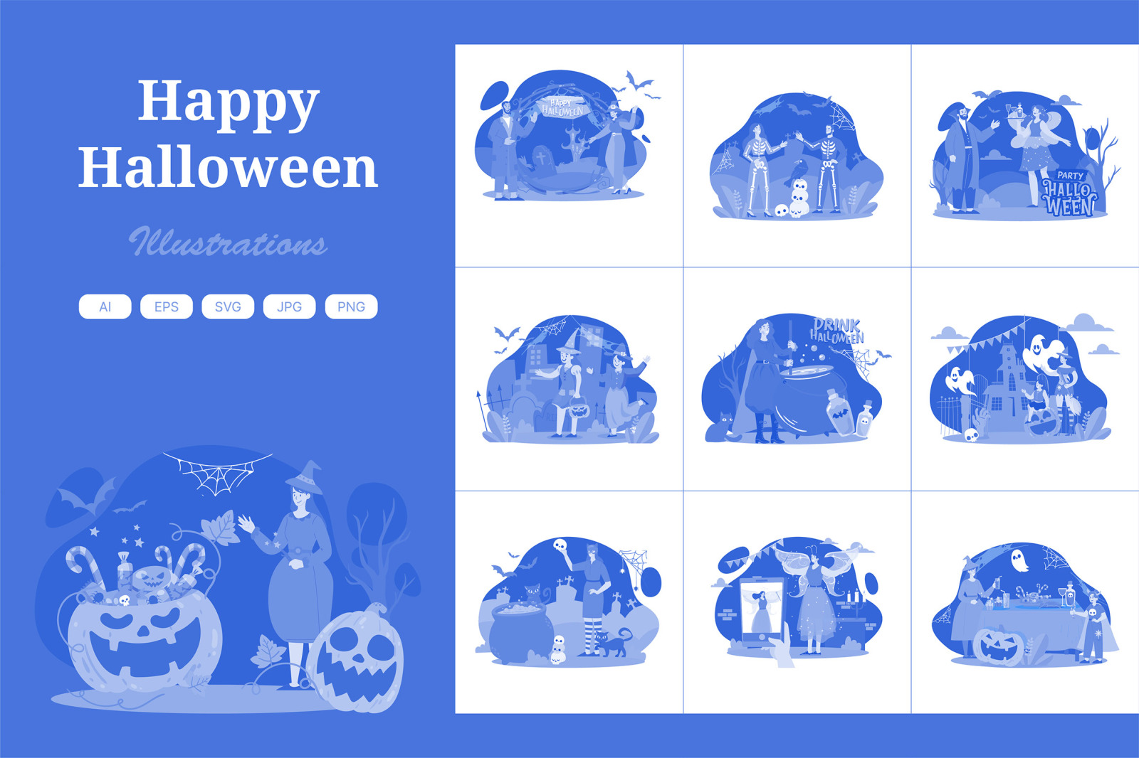 M663_Happy Halloween Illustration Pack