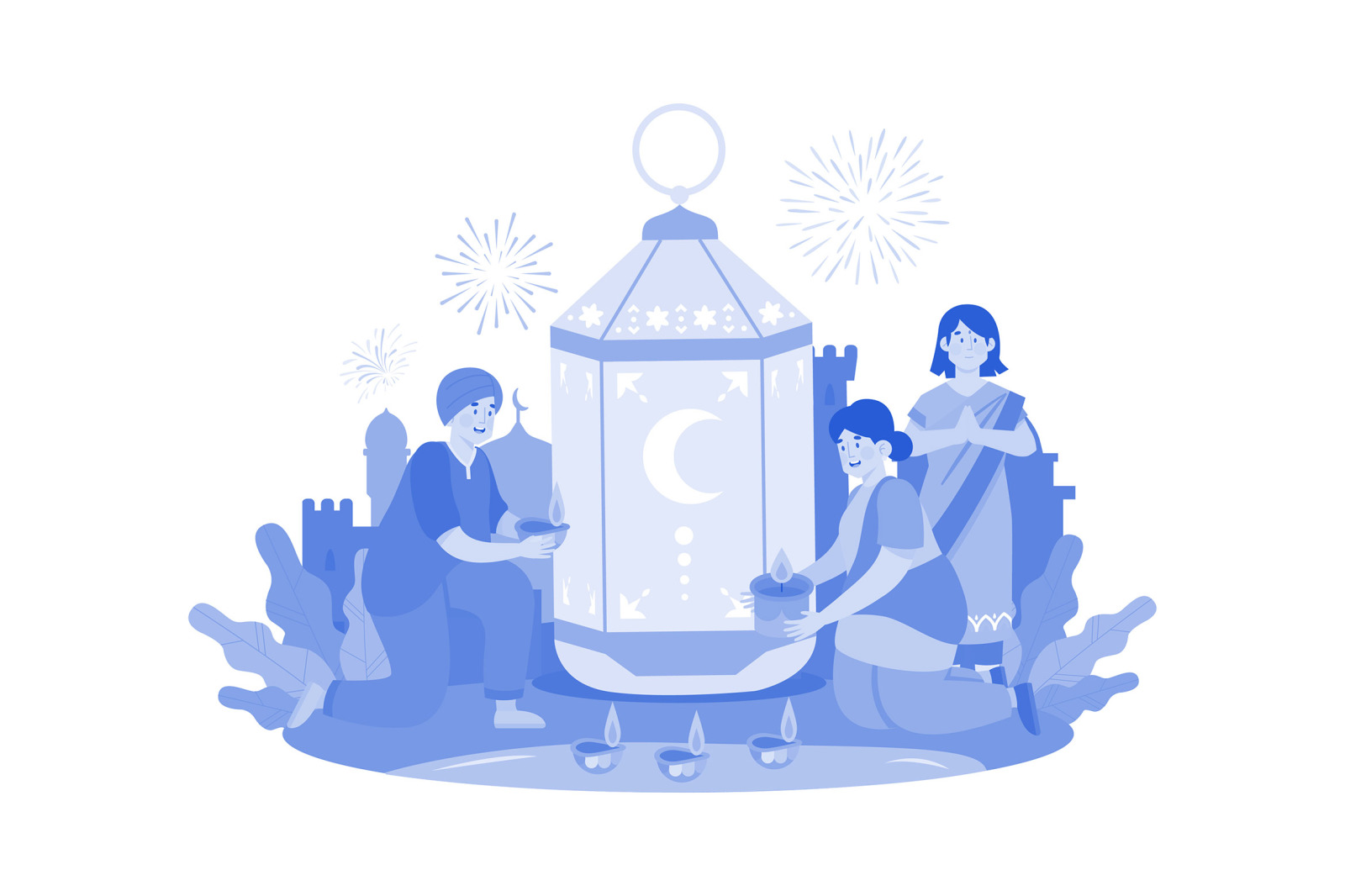 M661_Diwali Celebration Illustration Pack M661_Diwali Celebration Illustration Pack