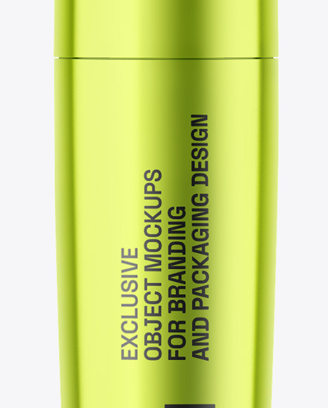 Metallic Mascara Tube Mockup