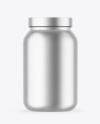 Matte Metallic Protein Jar Mockup Matte Metallic Protein Jar Mockup