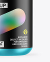Matte Metallic Protein Jar Mockup Matte Metallic Protein Jar Mockup