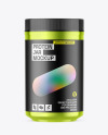 Metallic Protein Jar Mockup Metallic Protein Jar Mockup