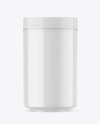 Glossy Protein Jar Mockup