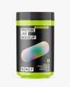 Glossy Protein Jar Mockup