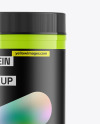 Glossy Protein Jar Mockup