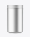 Matte Metallic Protein Jar Mockup Matte Metallic Protein Jar Mockup