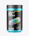 Matte Metallic Protein Jar Mockup Matte Metallic Protein Jar Mockup