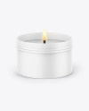 Matte Candle Jar Mockup