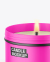 Matte Candle Jar Mockup