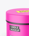 Matte Candle Jar Mockup