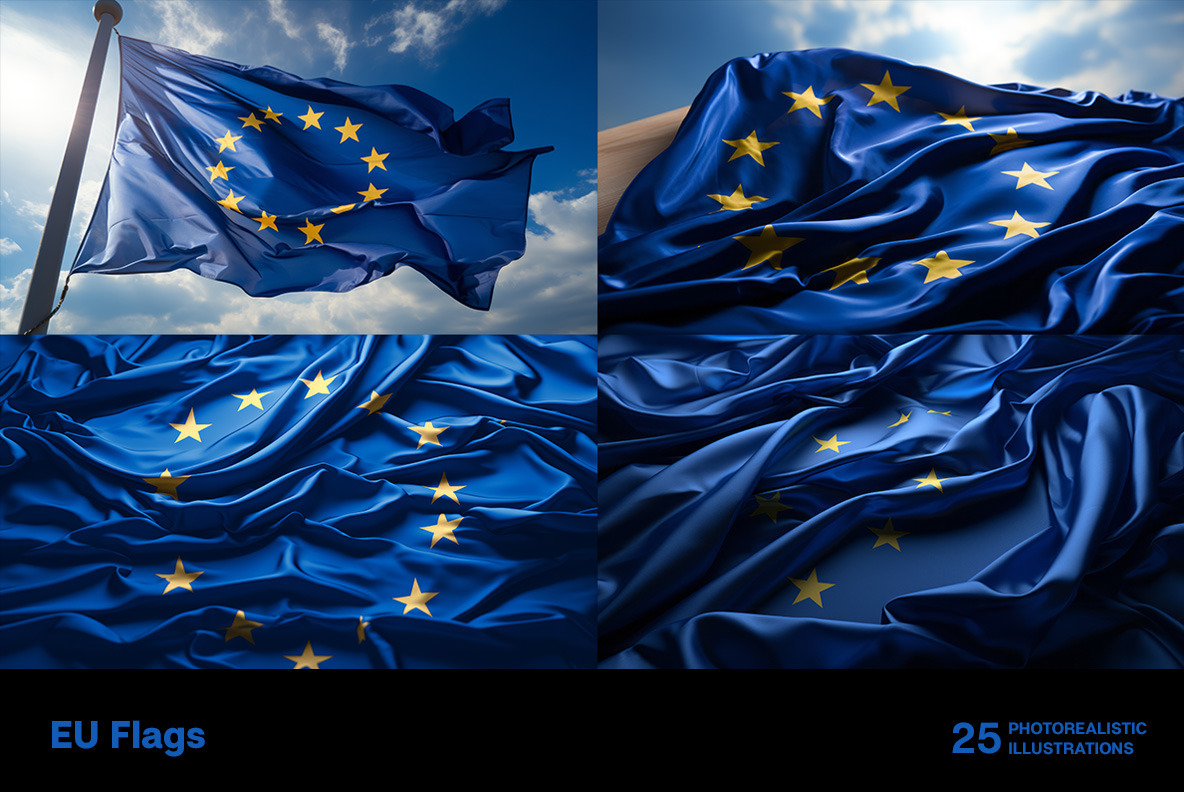 European Union Flags European Union Flags