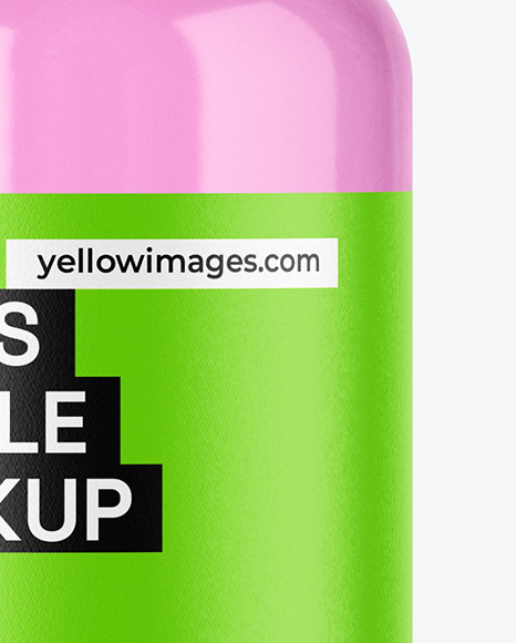 50ml Clear Glass Bottle Mockup