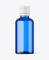 50ml Blue Glass Bottle Mockup 50ml Blue Glass Bottle Mockup