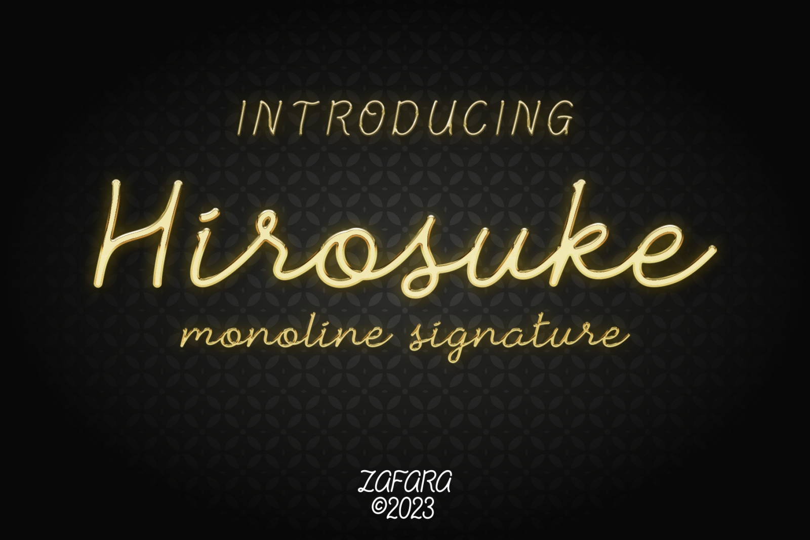 Hirosuke - Monoline Signature