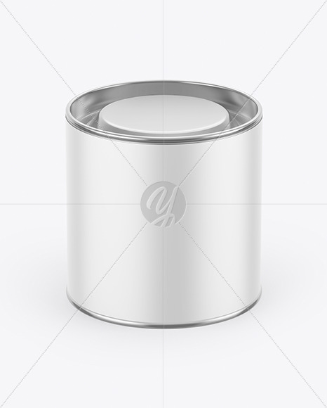 Tin Can w Matte Finish Mockup