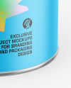 Tin Can w Matte Finish Mockup