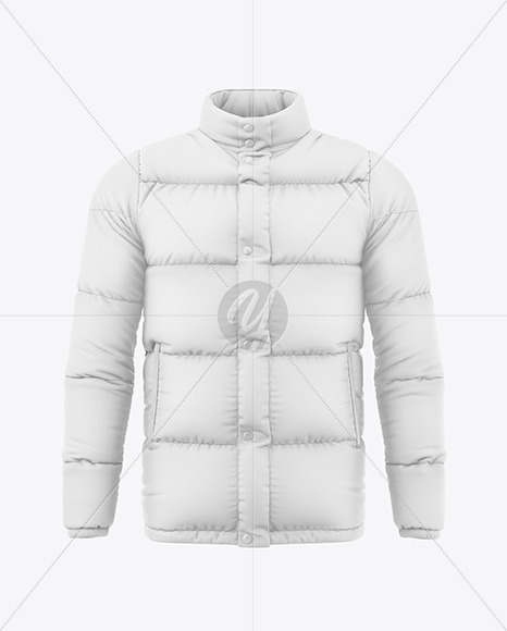 Men's Down Jacket Mockup - Front View