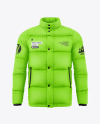 Men's Down Jacket Mockup - Front View