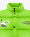 Men's Down Jacket Mockup - Front View