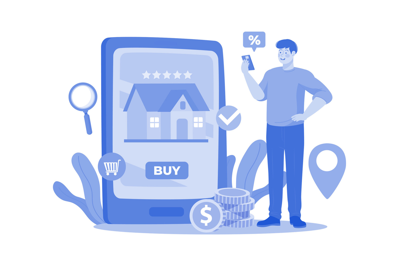M651_Real Estate Illustration Pack M651_Real Estate Illustration Pack