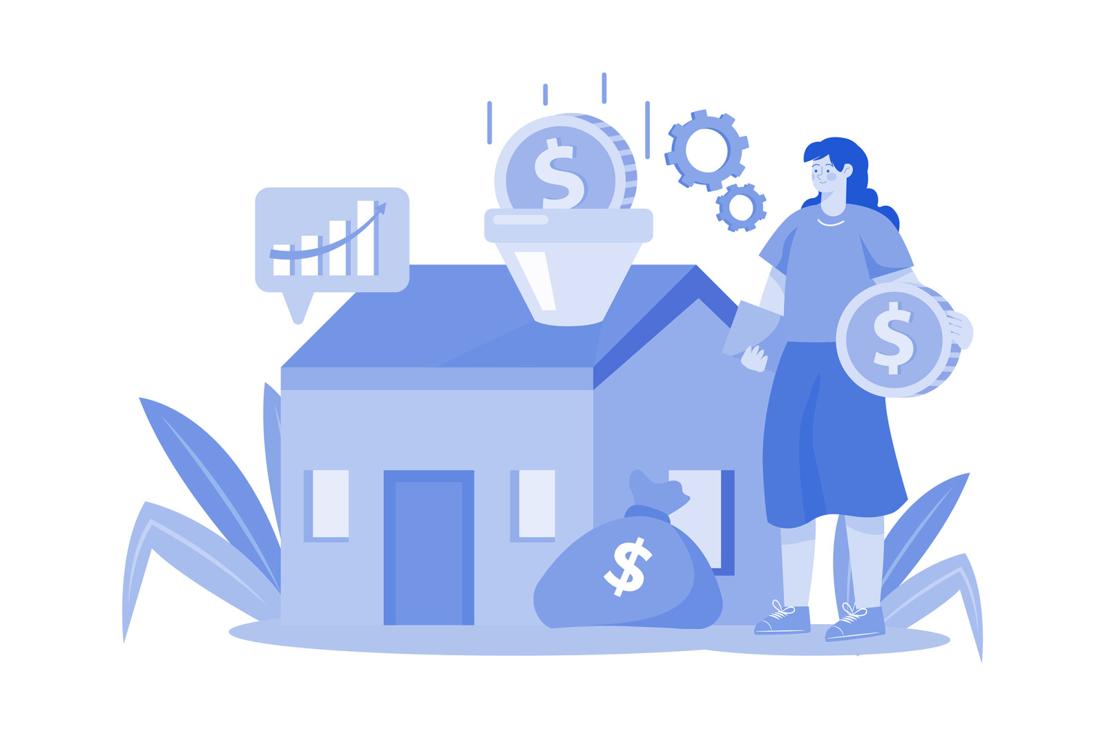 M651_Real Estate Illustration Pack M651_Real Estate Illustration Pack
