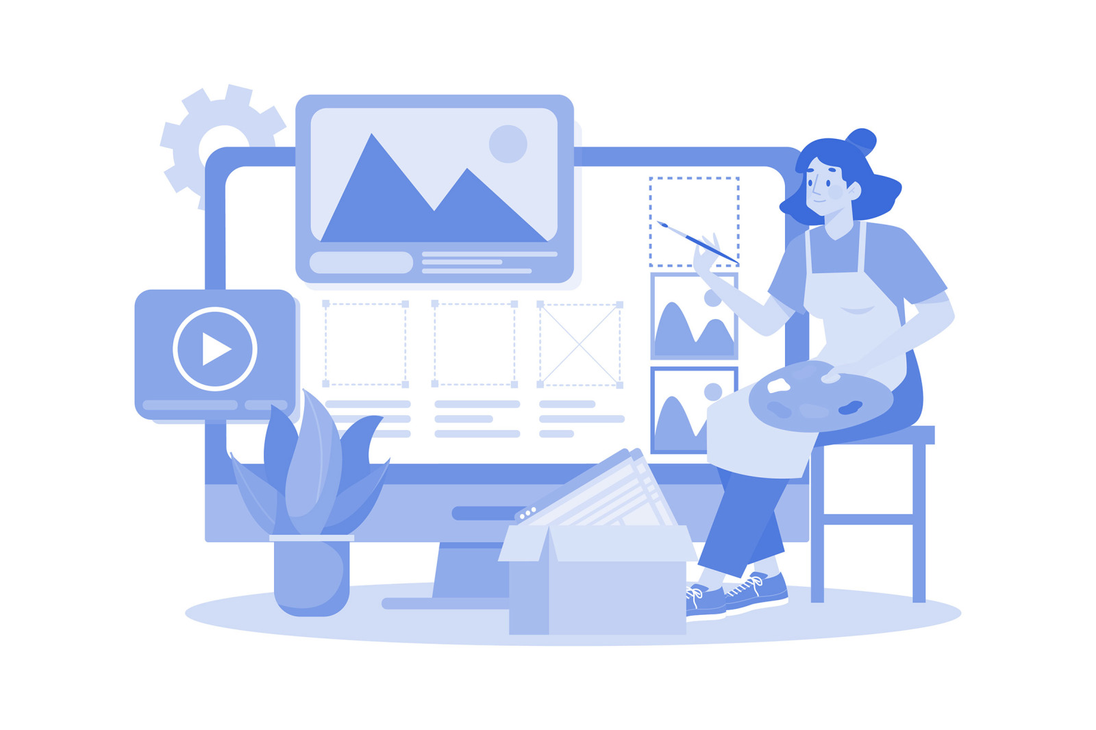 M653_UI/UX Design Illustration Pack M653_UI/UX Design Illustration Pack