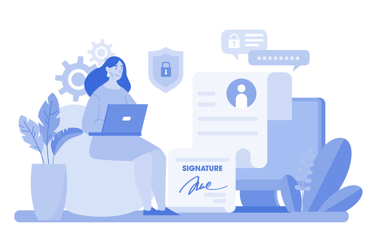 M654_Blockchain Illustration Pack M654_Blockchain Illustration Pack