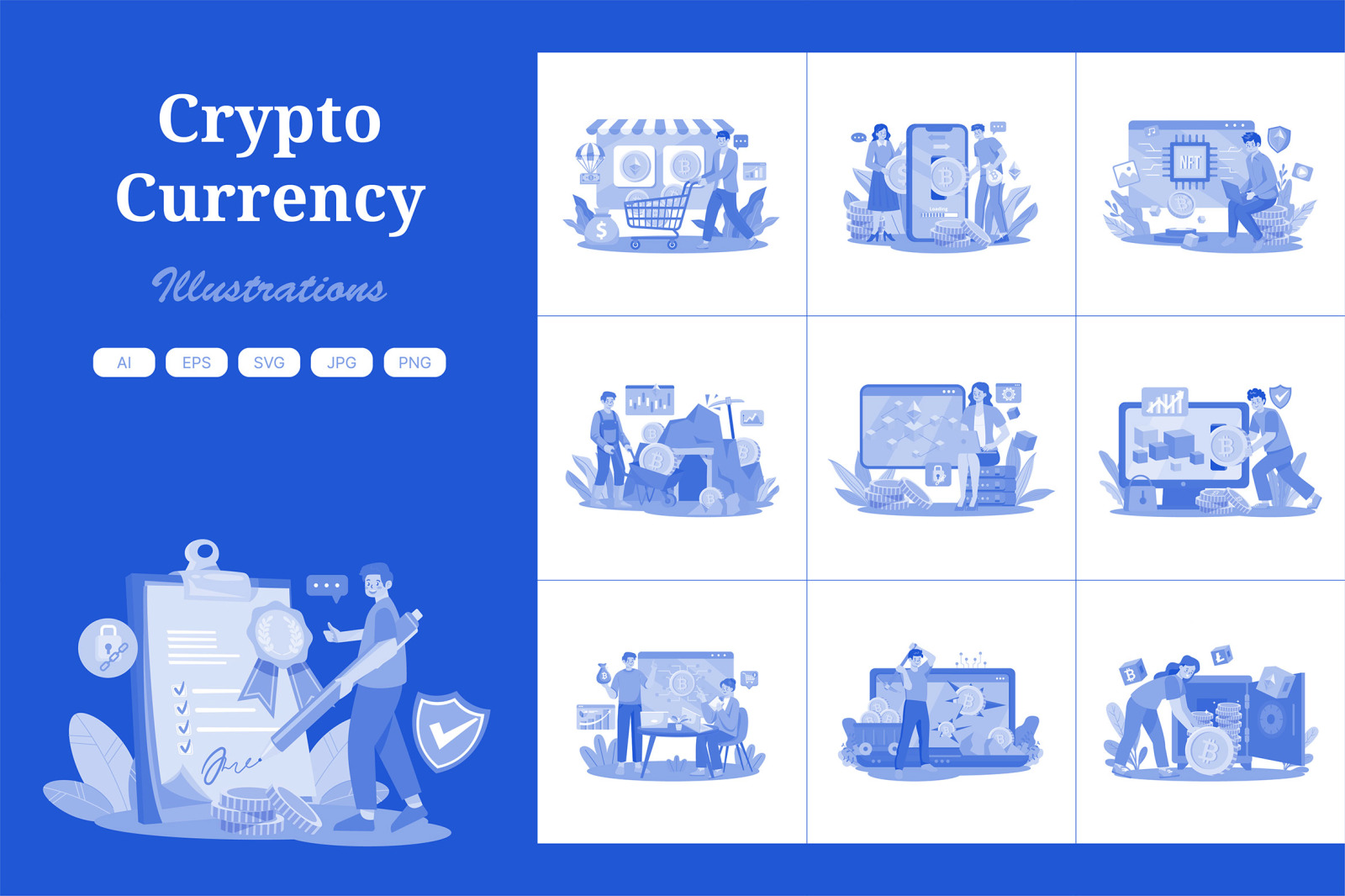 M655_Cryptocurrency Illustration Pack M655_Cryptocurrency Illustration Pack