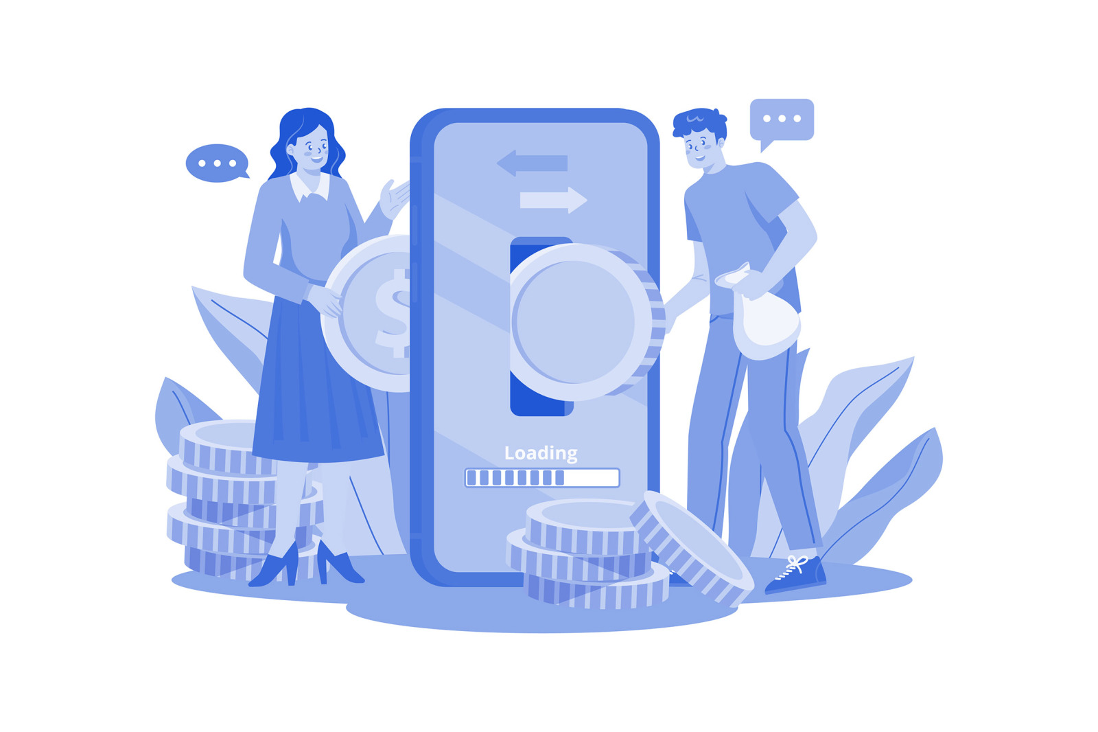 M655_Cryptocurrency Illustration Pack M655_Cryptocurrency Illustration Pack