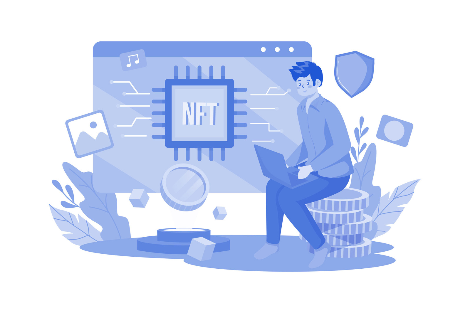 M655_Cryptocurrency Illustration Pack M655_Cryptocurrency Illustration Pack